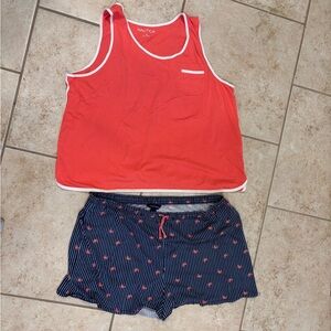 Nautica pink and blue Summer Pajamas Set XXL
